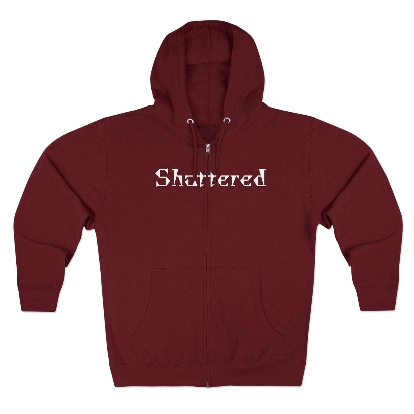 "Shattered"- Zip up Hoodie
