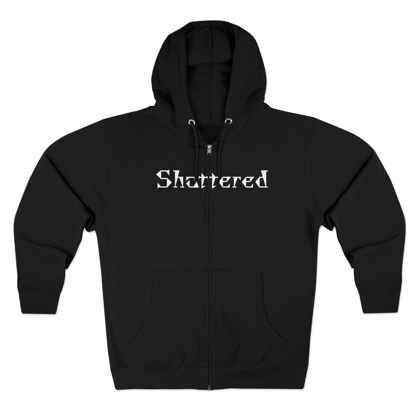 "Shattered"- Zip up Hoodie