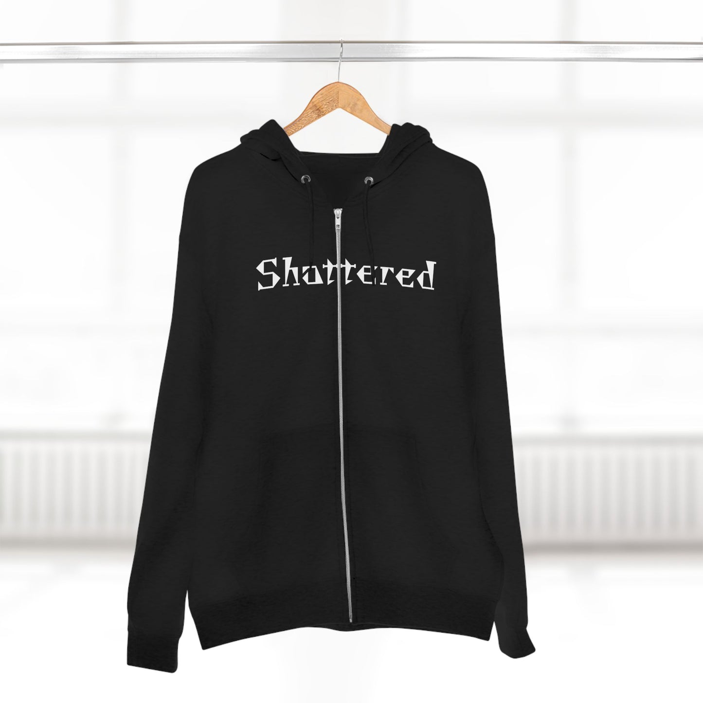 "Shattered"- Zip up Hoodie