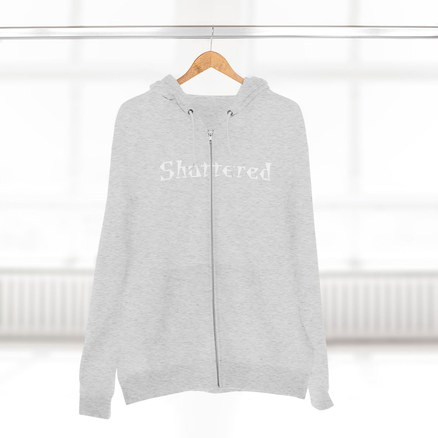 "Shattered"- Zip up Hoodie