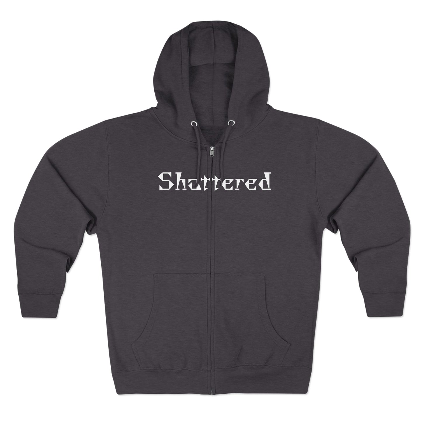 "Shattered"- Zip up Hoodie
