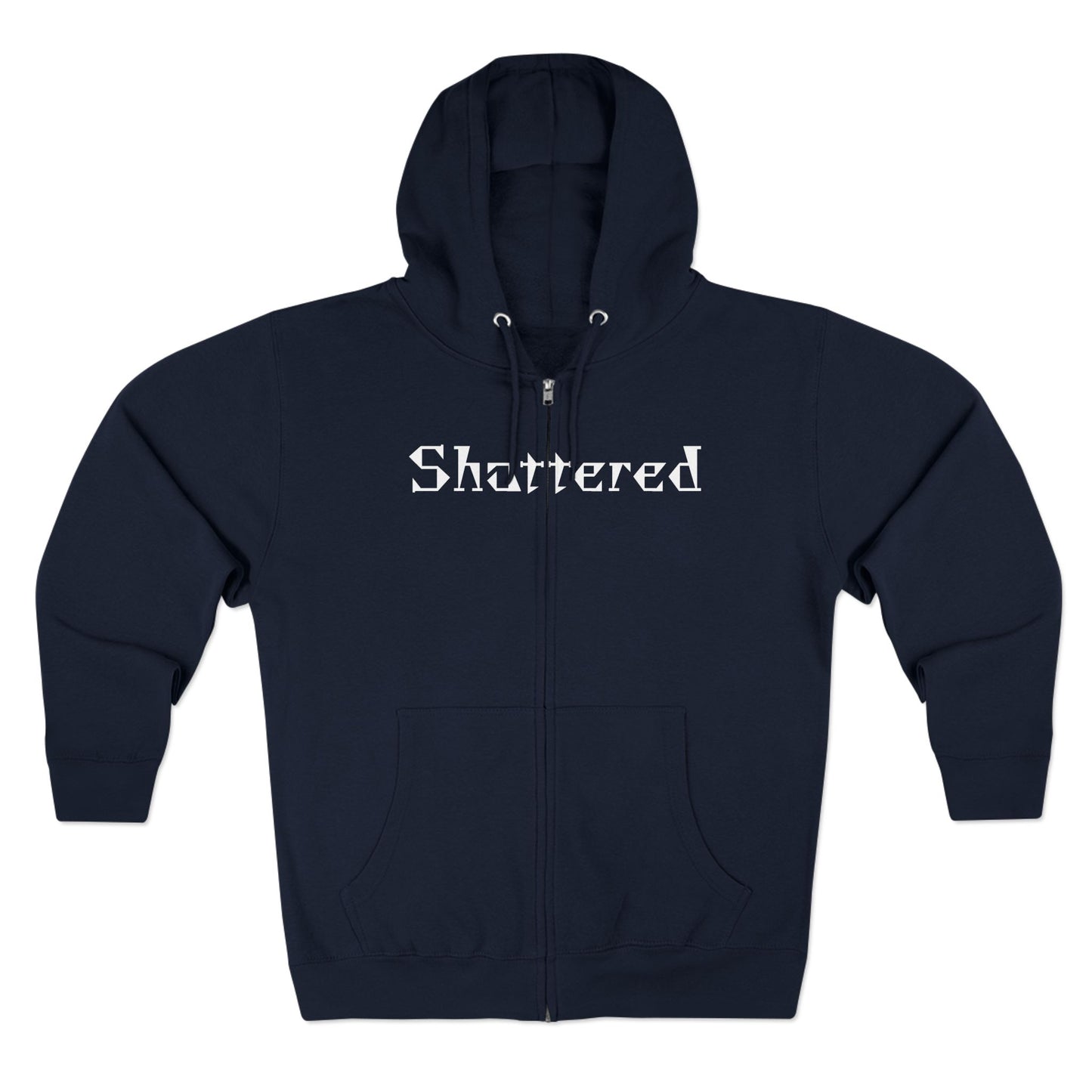 "Shattered"- Zip up Hoodie