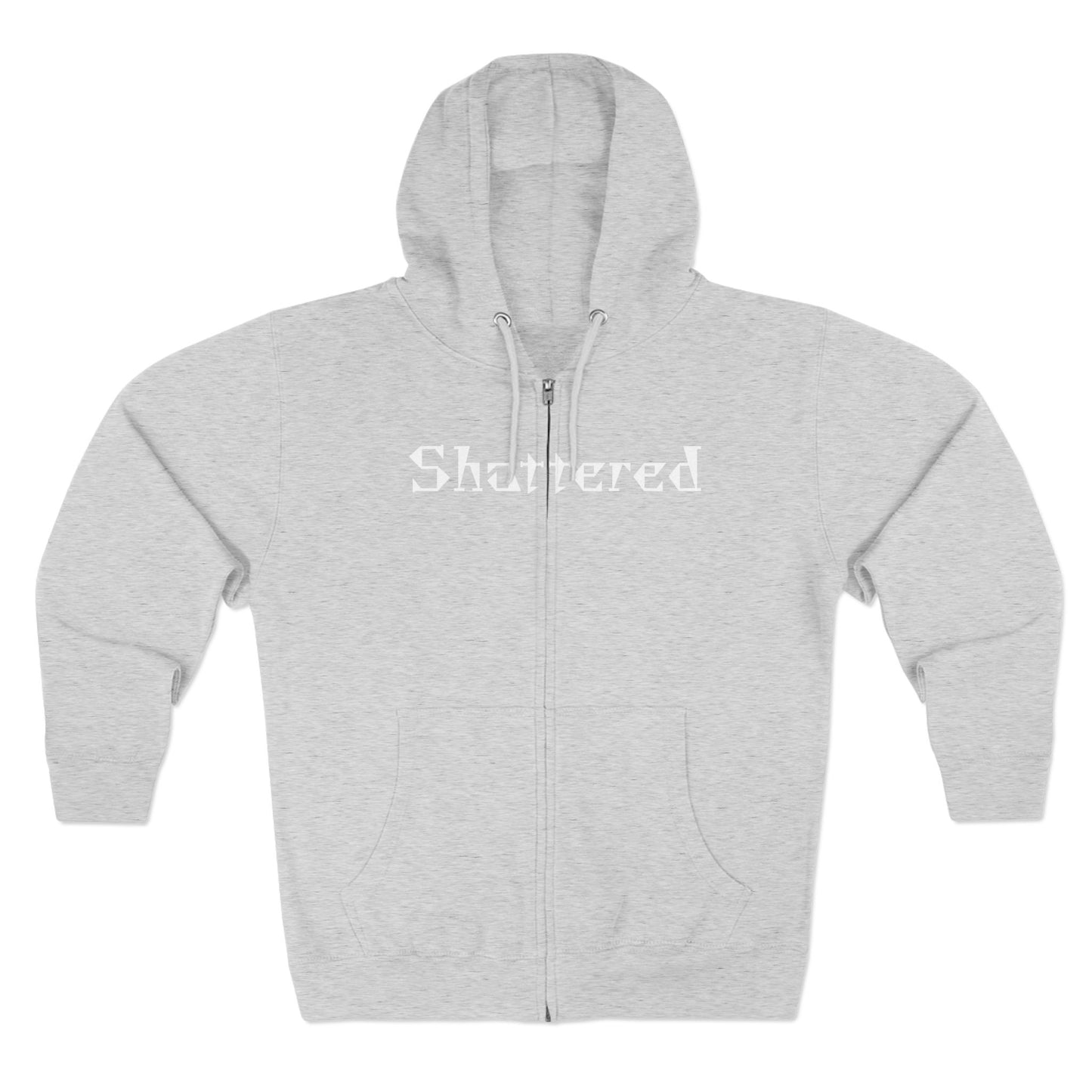 "Shattered"- Zip up Hoodie
