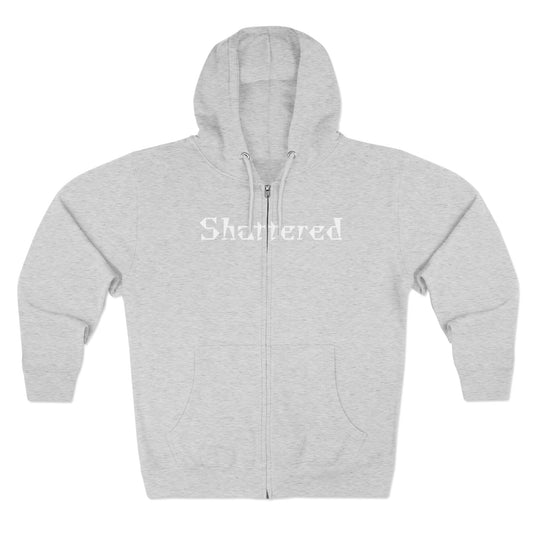 "Shattered"- Zip up Hoodie